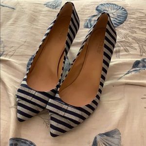J. Crew Shoes - J crew striped heels J. Crew Shoes - J crew striped heels